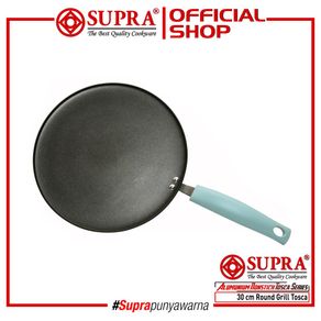 SUPRA Panci Alumunium Anti Lengket Round Grill 30 Cm - Turquoise