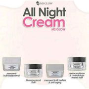 Night cream Ms glow, cream malem whitening ms glow original, Day cream Ms glow