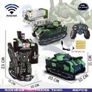 RDR1040 RC Transformer Tank Mainan Anak Mobil Remote Control Radio Con