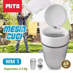 Mesin Cuci Portable Mito WM1 - Mesin Cuci Mini Portable 3,5 KG Garansi Resmi 1Tahun