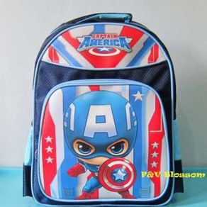 Tas Ransel Anak Sekolah SD Captain America 6D