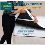 QUANTUM Topper Pelapis Kasur Springbed Tebal 6 CM - Matras Protektor