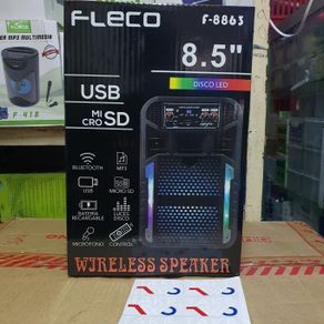 speaker fleco f-8863 portable bluetooth free mic