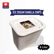 Diamond Ice Cream Rasa Vanilla Dengan Choco chips 8 Liter
