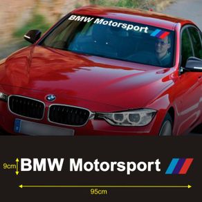 Sticker Stiker Kaca Depan Mobil BMW Motorsport Windshield