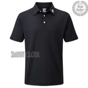Kaos Kerah Pria Polo Shirt Golf Footjoy - Hitam, L