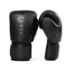 GLO - ZHENGTU Sarung Tangan Tinju Muay Thai Kick Boxing MMA - PRO-BG-BN03 Warna Hitam Size 12 OZ