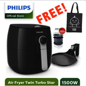 philips premium airfryer hd9723 air fryer hd 9723 garansi resmi - new - hd9723+aksesori
