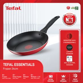 Tefal Essentials Frypan 24cm Panci Wajan Anti Lengket