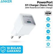 Kepala Charger Anker Powerport Nano Pro 20W Power IQ 3.0 Fast Charging
