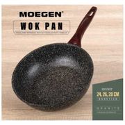 MOEGEN Germany Wok Pan 24,26,28 cm Granite Series Anti Lengket Original
