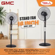 gmc 325 stand fan kipas angin berdiri 16 inch