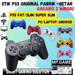 stik stick ps3 wireless op hitam + thumbgrip - hitamps3+grip
