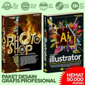 paket buku adobe illustrator & photoshop - video tutorial cc 2015 cs6