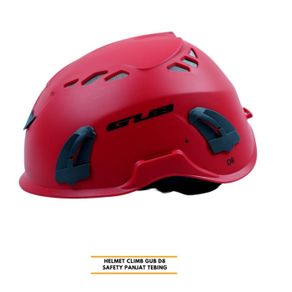 helm safety work helmet gub d8 climbing rescue rafting helm proyek - merah