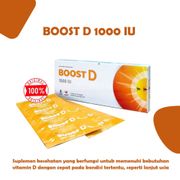 BOOST D 1000 IU Vitamin D3 Suplemen Kebutuhan Vitamin D [Perbox 30 Tablet]