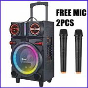 Speaker GMC 897U Bluetooth Portable 10 inch Pairing free Mic Wireless