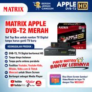 Set Top Box Tv Digital stb Matrix Apple hd dvb t2 merah