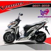 sticker cutting honda vario 150 fi stiker striping honda vario 150/125 - hitam
