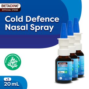 BETADINE COLD DEFENSE NASAL SPRAY Semprot Hidung 20ml Triple Pack