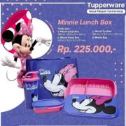 Minnie Lunch Set Tupperware || Tempat Makan Anak