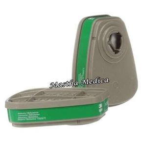 Filter Masker Cartridge Respirator 3M Ammonia Methylamine 6004