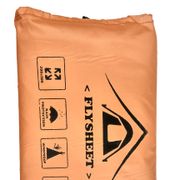 flysheet 3x4 tenda darurat 4x3 terpal tenda flyshet tarptnt waterproof - orange stabilo 3x4