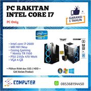 pc komputer gaming rakitan core i7 2600 vga 4 gb - 16 gb (8+8) ssd 240+hdd 500