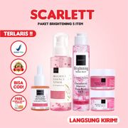 Scarlett Whitening Paket Brightening [FREE GIFT] Series by Felicya BPOM Original Cream Scarlet Pencerah