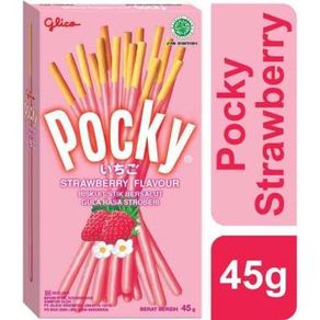 Glico Pocky Strawberry 47gr 1pack isi 10pcs