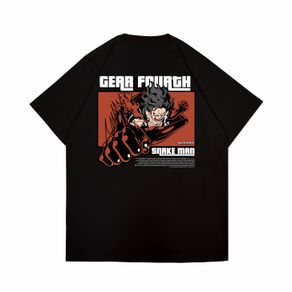 Gilan Kaos Anime ONE PIECE MONKEY D LUFFY GEAR FOURTH SNAKE MAN T shirt Anime