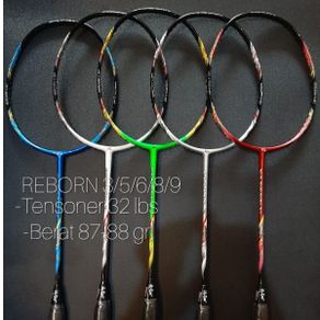 [Free Pasang Senar]  Raket Badminton HiQua Reborn 32lbs Original