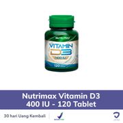 Nutrimax Vitamin D3 400 IU - 120 Tablet - JOVEE