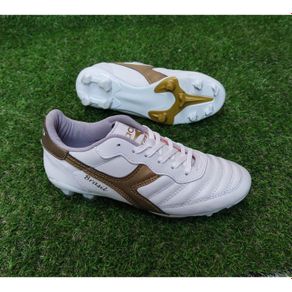 sepatu olahraga olah raga sport bola diadora bahan kulit kuat terbaru - putih gold 41