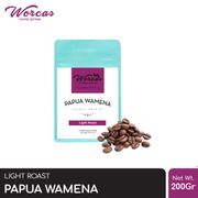 kopi arabica papua wamena 200 gram light roast (biji/bubuk) - kopi biji