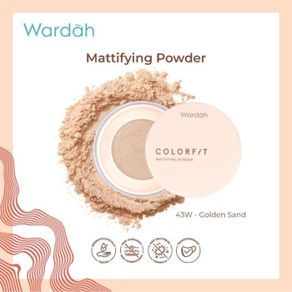 wardah - colorfit mattifying powder 15g - 43w golden sand