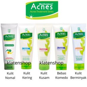 acnes natural care face wash / creamy wash 50gr - yougurt touch