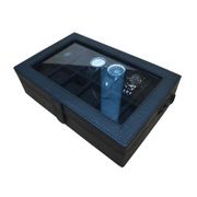Jogja Craft BJ12BL Hitam Watch Box Organizer / Kotak Tempat Jam Tangan Isi 12