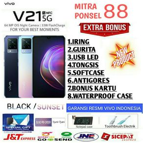 vivo v21 5g ram 8/128 gb v21 5g 11/128 gb garansi resmi vivo indonesia - blue no bonus