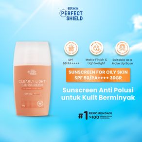 ERHA Perfect Shield Clearly Light Sunscreen SPF50/PA++++ - Sunscreen Kulit Berminyak