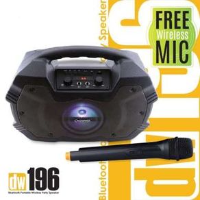 Dazumba Dw196 Karaoke Speaker Bluetooth Portable + Mic Wireless