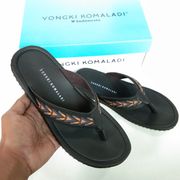 sandal pria yongki komaladi original terbaru - hitam 43