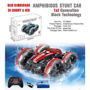 Stunt Car Amphibious 2in1 Mainan Anak Mobil RC Remote Control bisa main di air dan di darat amphibi