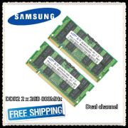 Samsung DDR2 2X2 GB 4 Gb Dual Channel 800MHz PC2-6400S DDR 2 2G 4G Notebook memory Laptop Ram 200PIN SODIMM