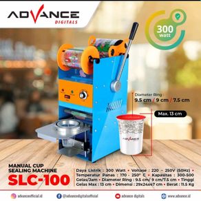 Mesin Cup Sealer Press Gelas Plastik Manual Sealing Advance SLC 100