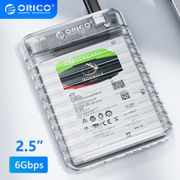 ORICO casing eksternal SATA SSD 2.5 inci, penutup Hard Disk Drive USB 3.0 HDD 2.5 inci HD kotak penyimpanan rumah Tipe C untuk PC Laptop
