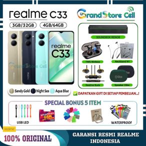 realme c33 ram 3/32 gb | realme c 33 ram 4/64 gb garansi resmi realme - c33 3/32 biru bonus 5 + tws