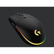 logitech mouse gaming g102 lightsync - hitam