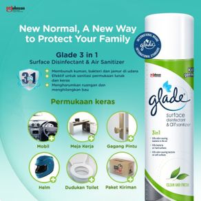 glade 3 in 1 surface disinfectant & air sanitizer 250ml & 400ml - 250ml