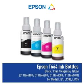 TINTA EPSON 664, T664 For Printer L100, L200, L360, L120, L121,